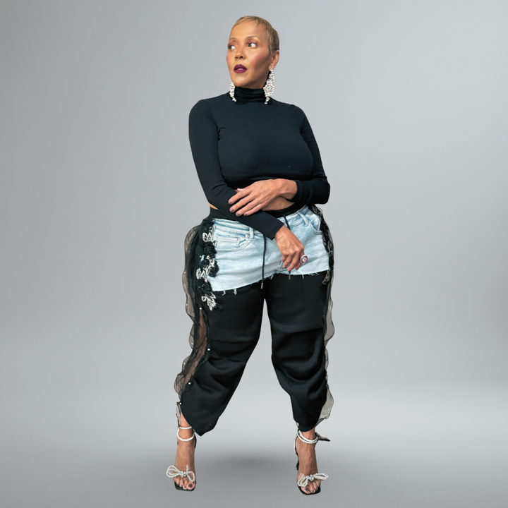 GUNS AND ROSES BLACK SWEATPANTS