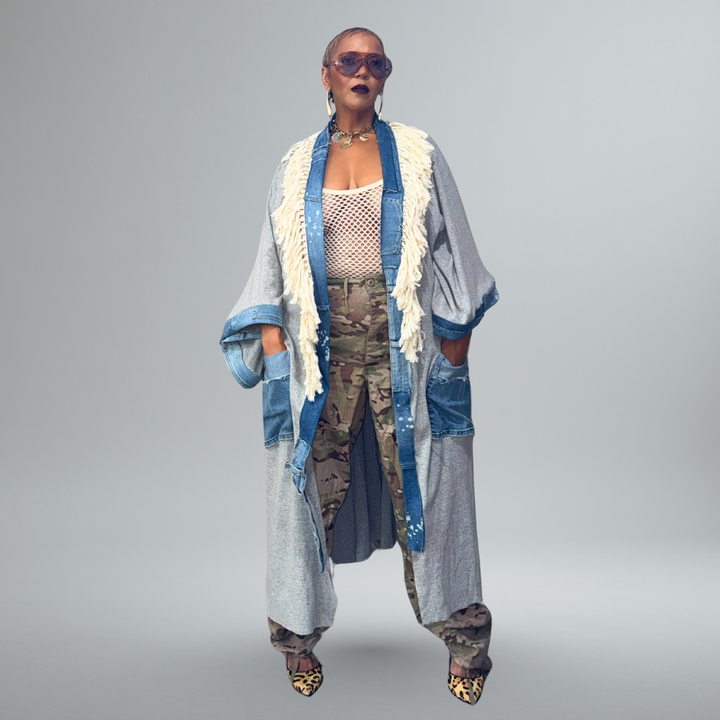 FREE SPIRIT GRAY KAFTAN