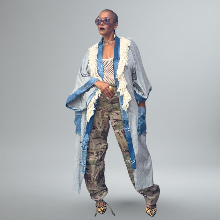 FREE SPIRIT GRAY KAFTAN