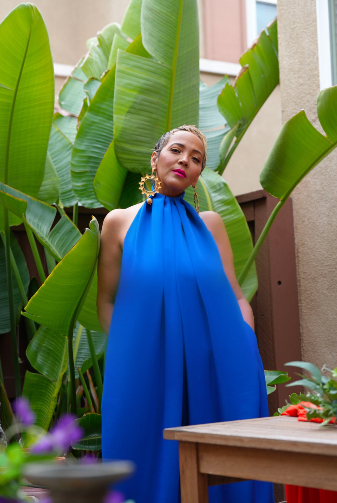 HARLOW ELECTRIC BLUE JUMPSUIT