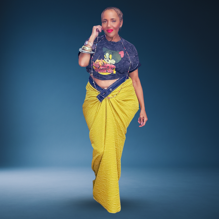 PRINCESS DIARIES SAFFRON GREEN SKIRT