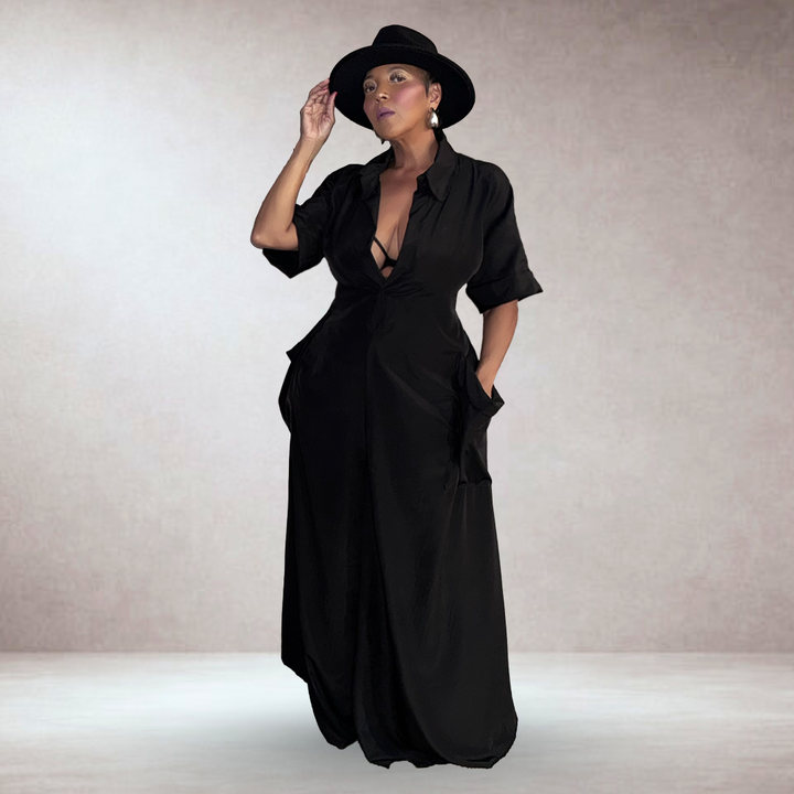 JOURNEY BLACK JUMPSUIT