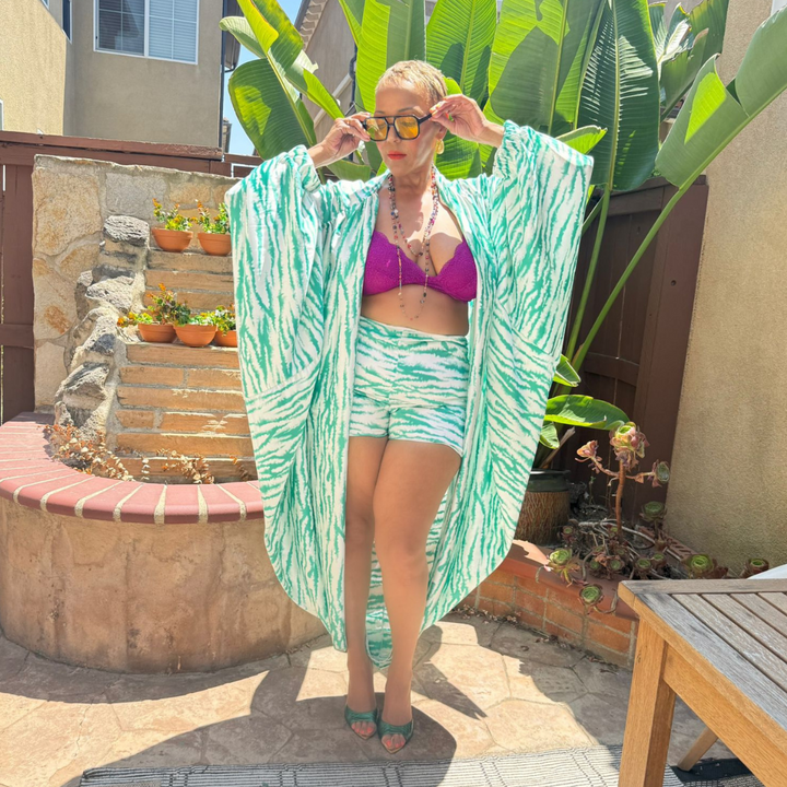 KAIRO GREEN TIE-DYE TWO-PIECE SET