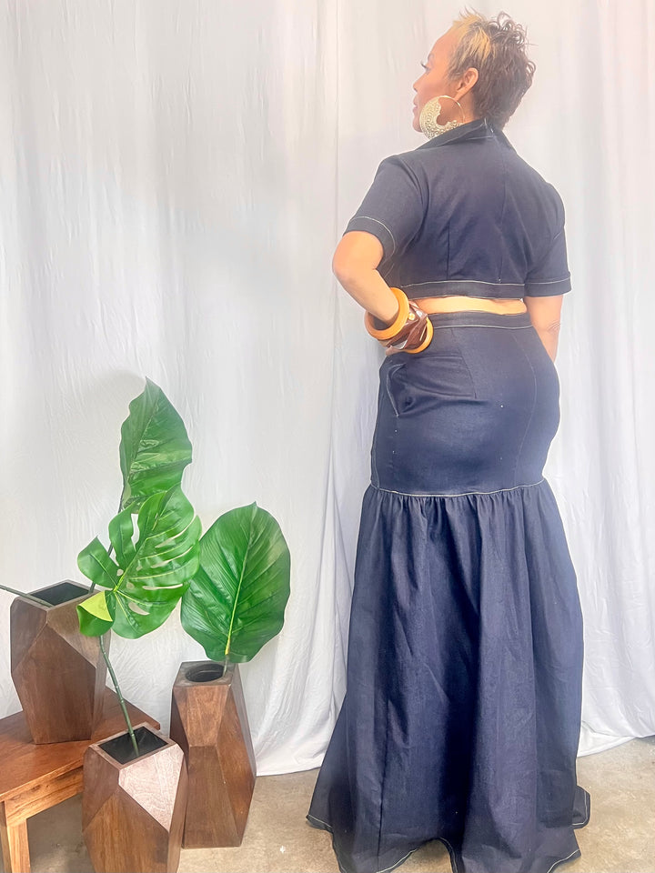 TEKOYA DENIM DRESS