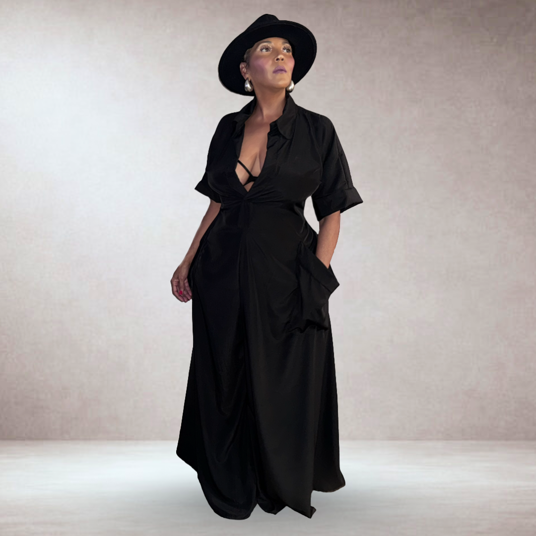 JOURNEY BLACK JUMPSUIT