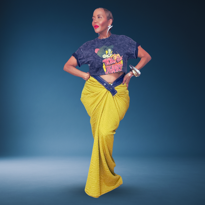 PRINCESS DIARIES SAFFRON GREEN SKIRT