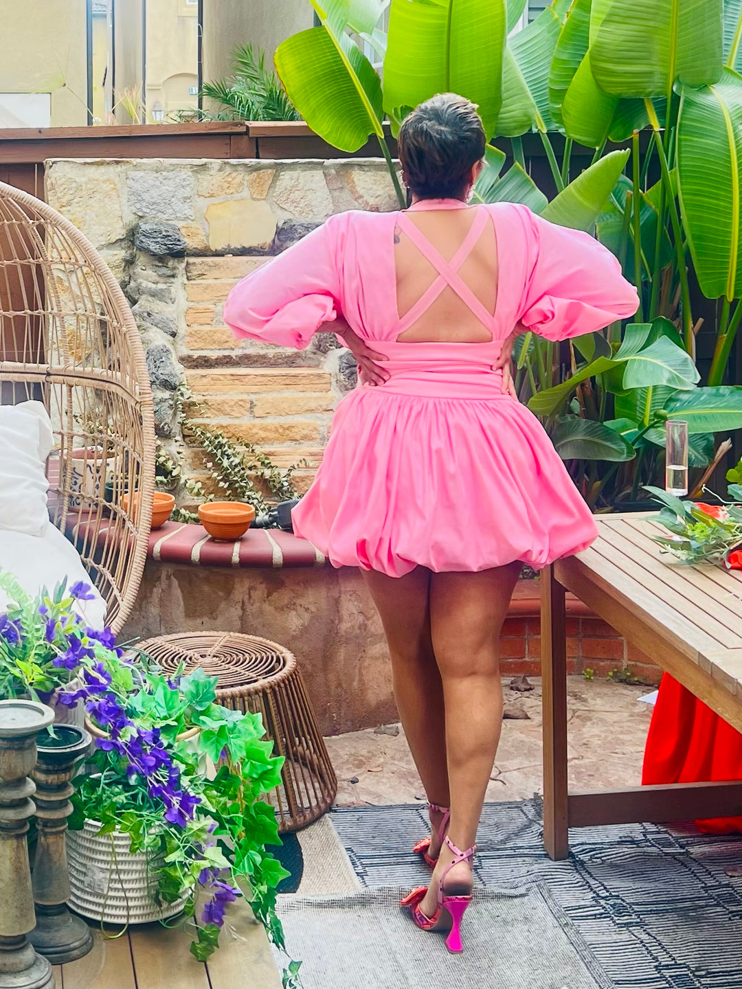 MEADOW PINK MINI DRESS