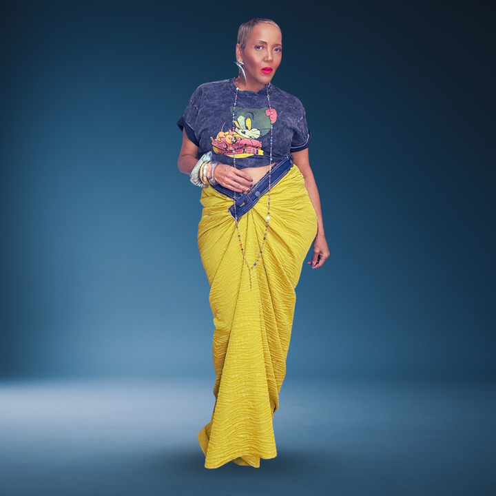 PRINCESS DIARIES SAFFRON GREEN SKIRT