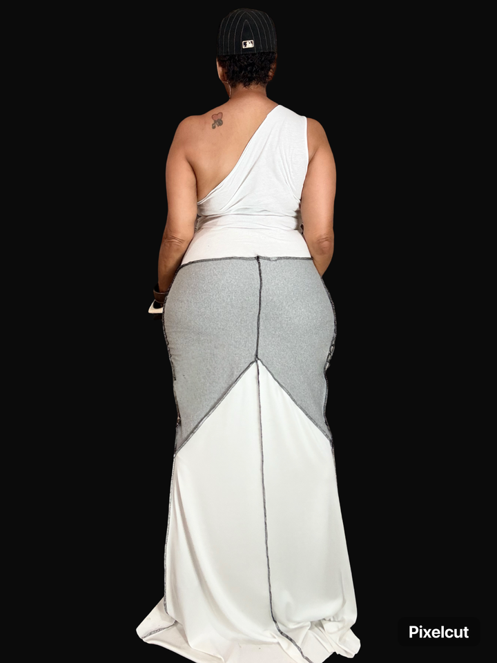 GAME CHANGER - MAXI PATCHWORK DRESS