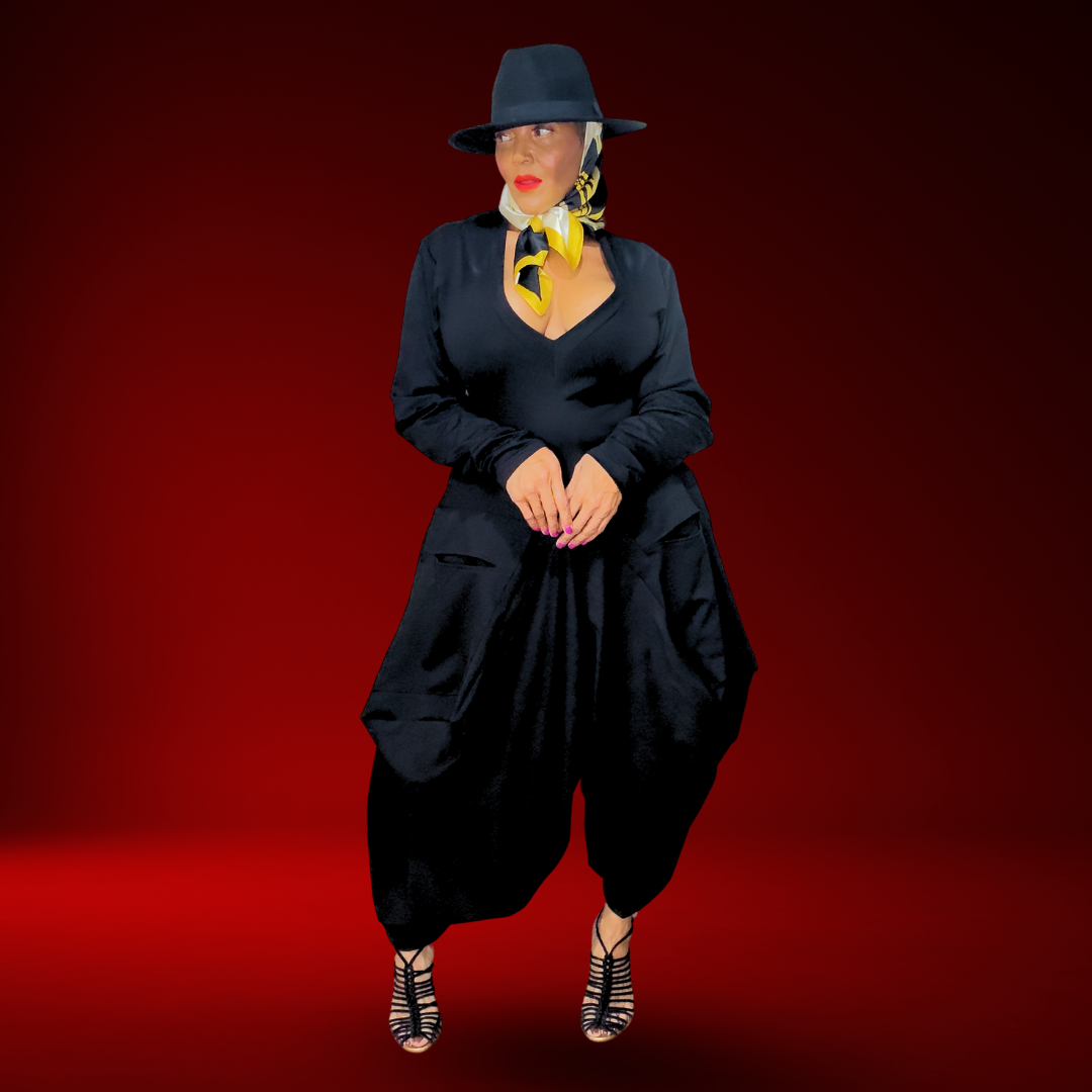 MARATHON BLACK JUMPSUIT