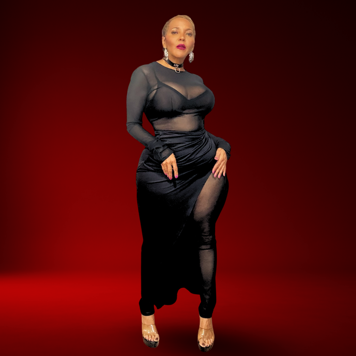 TAYLA BLACK TWO-PIECE SET