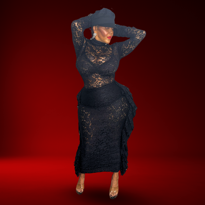 STELLA BLACK TWO-PIECE SET