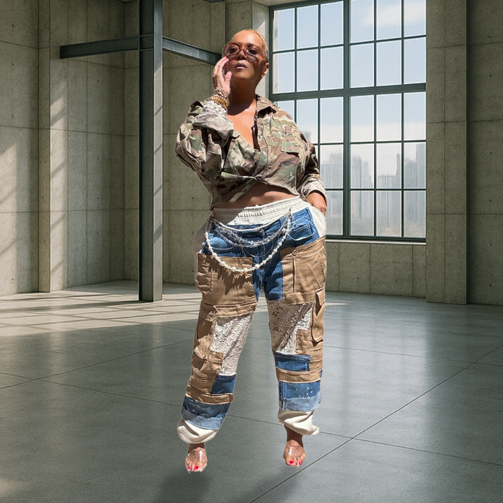 KENZO CREAM AND SUGAR SWEATPANTS