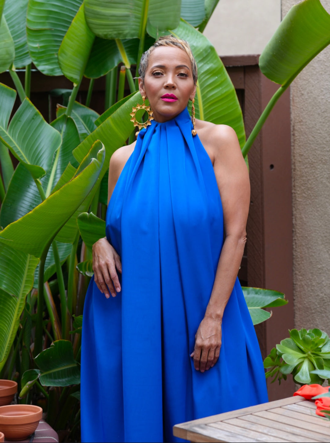 HARLOW ELECTRIC BLUE JUMPSUIT – Philthy Ragz - Main Image