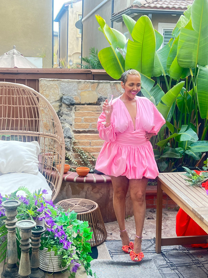 MEADOW PINK MINI DRESS