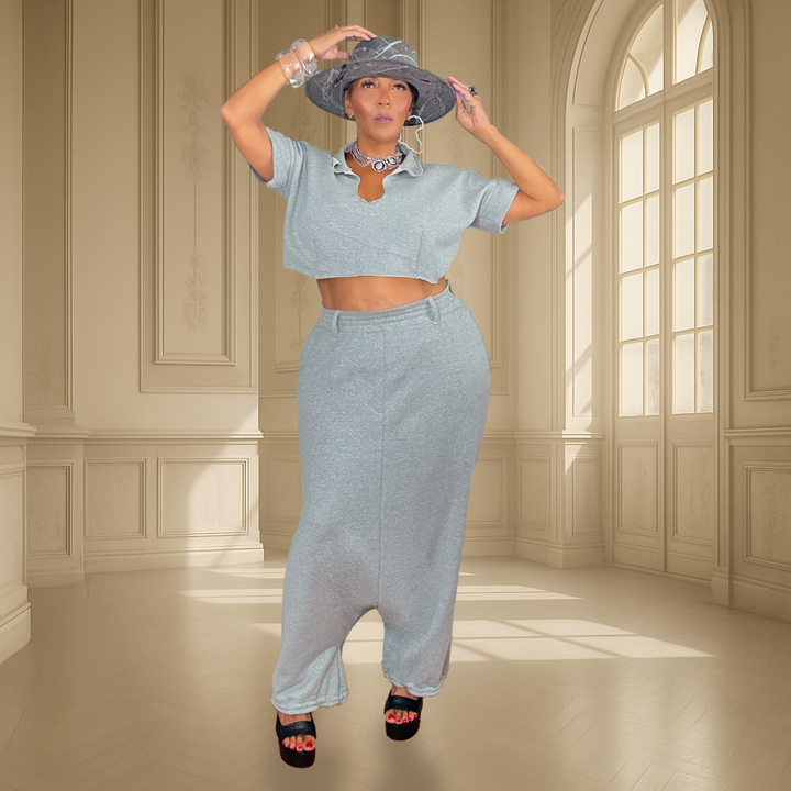 DAWN GREY TWO-PIECE SET