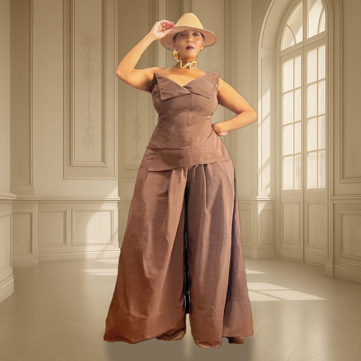 EVE BROWN TWO-PIECE SET