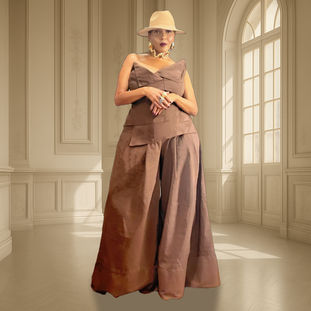 EVE BROWN TWO-PIECE SET