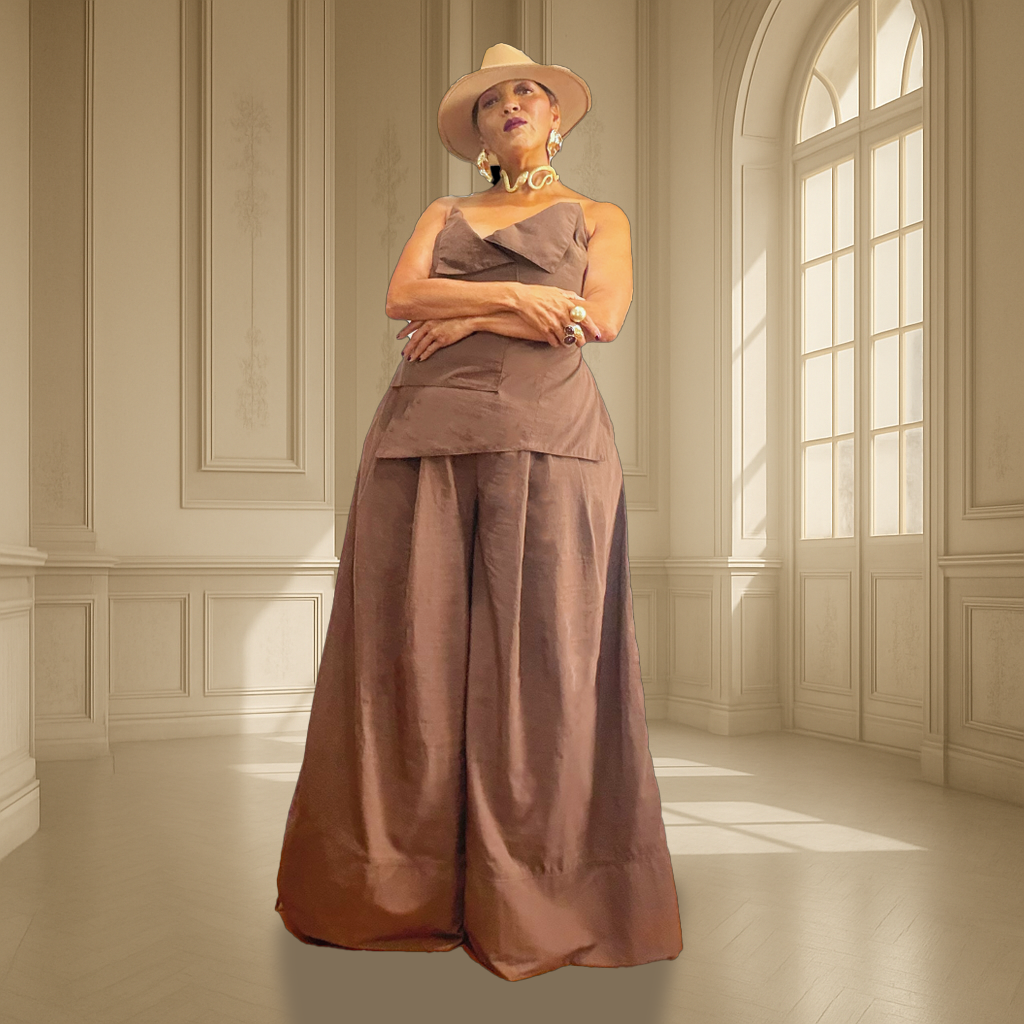 EVE BROWN TWO-PIECE SET