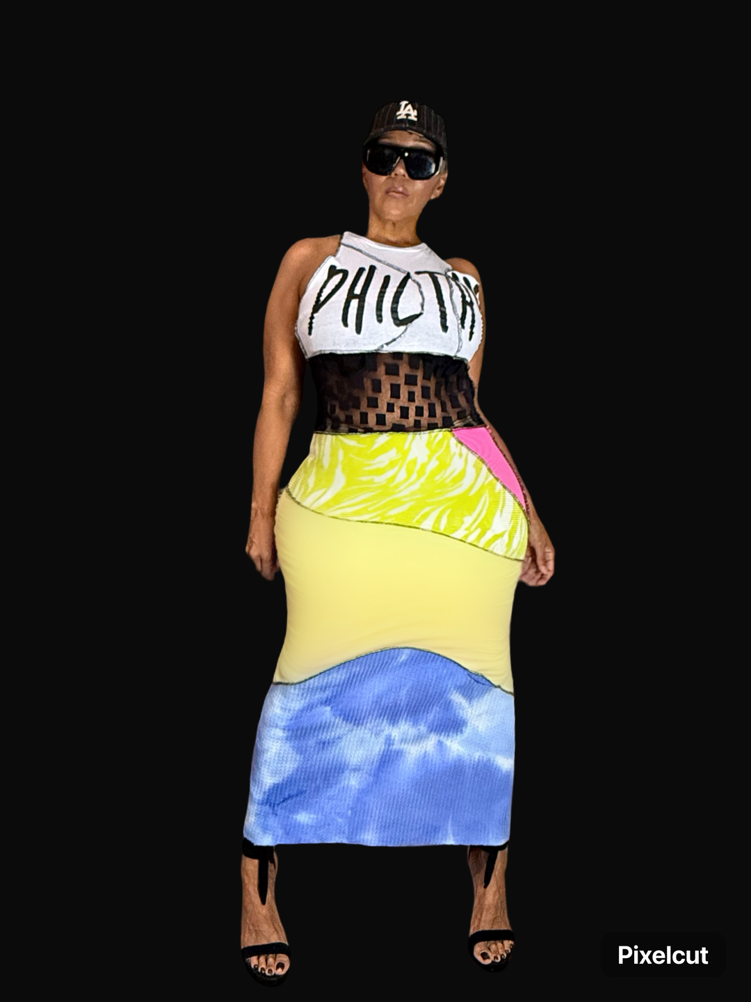 SHE SO PHILTHY - MIDI PATCHWORK DRESS