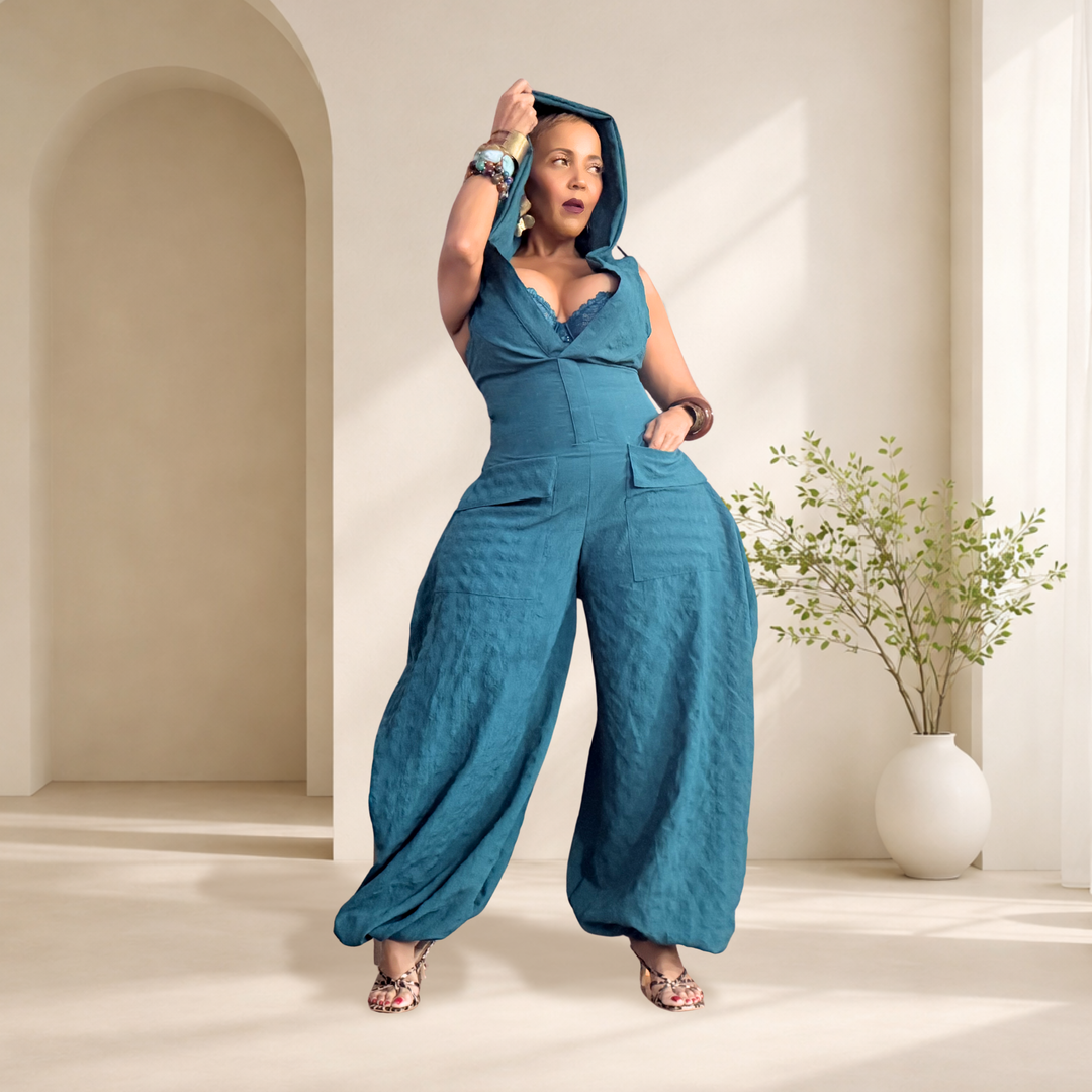 NEO TEAL JUMPSUIT