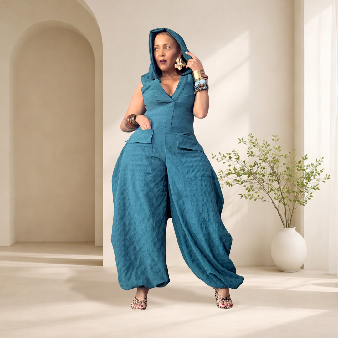 NEO TEAL JUMPSUIT