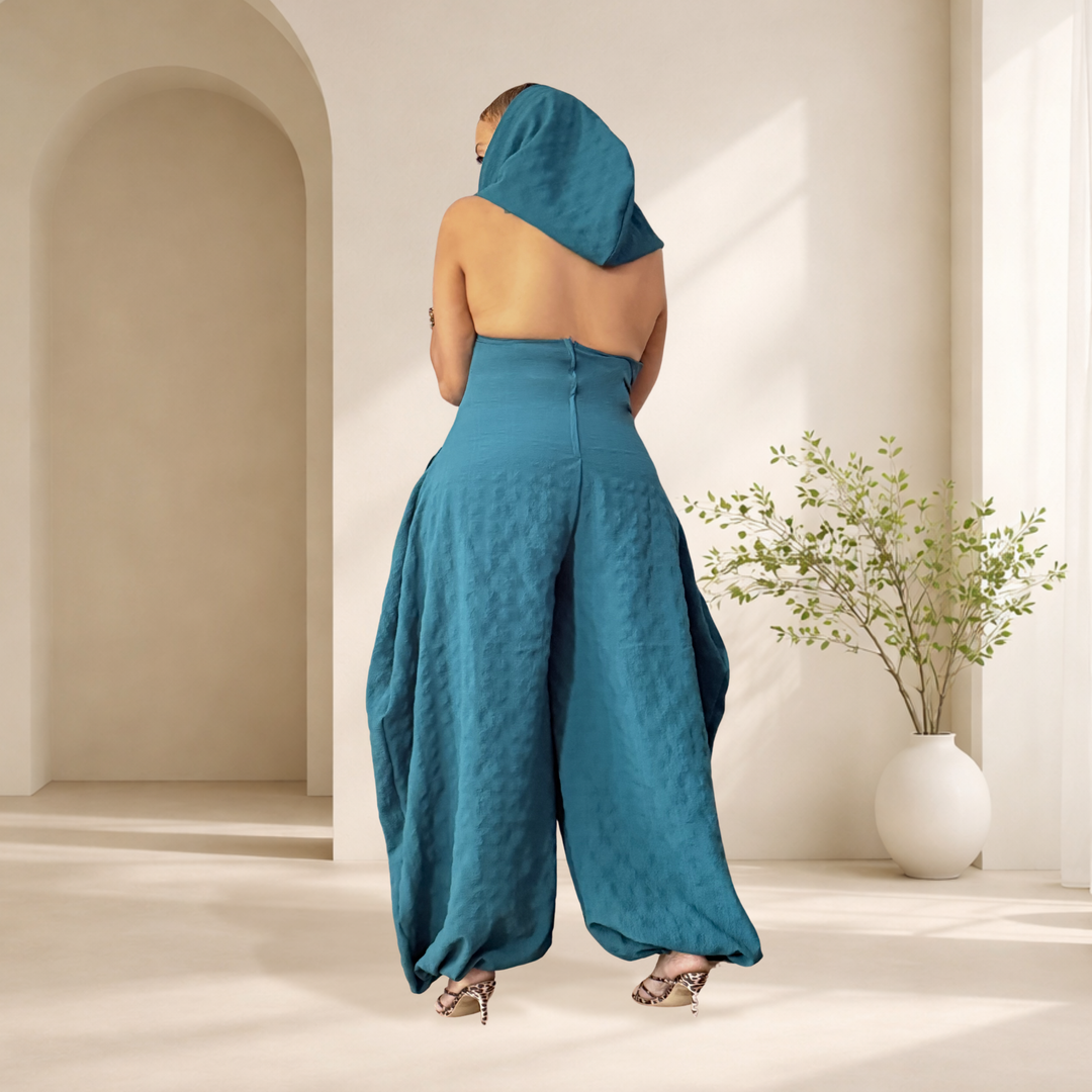 NEO TEAL JUMPSUIT