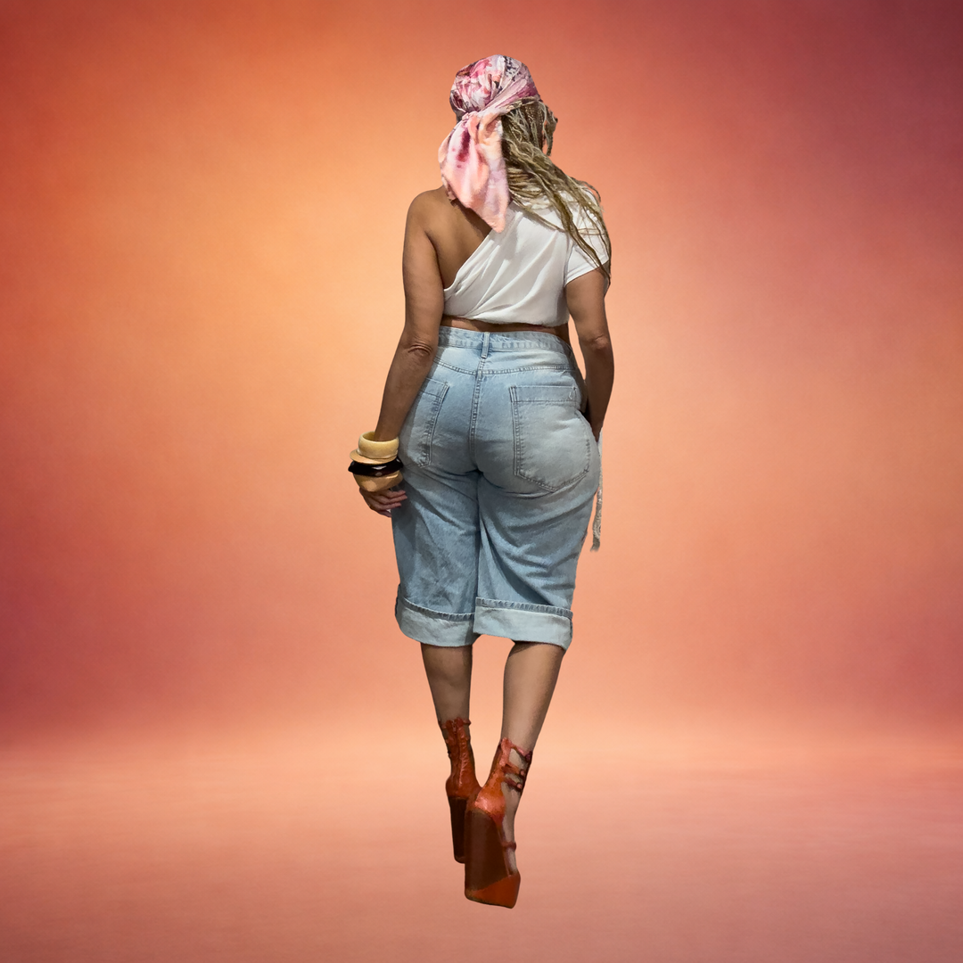 SWEET THANG ASYMMETRIC CUT RECONSTRUCTED TEE